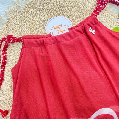 Vestido Cordãozinho com Laços - Vermelho